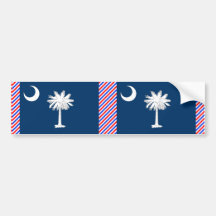 South Carolina Flag Bumper Sticker