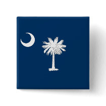 South Carolina State Flag Pinback Button