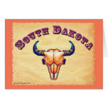 South Dakota Buffalo Skull Card