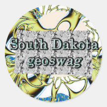 South Dakota Geocaching Supplies Stickers Geoswag