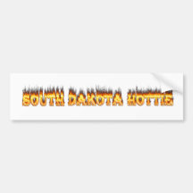 South Dakota hottie fire and flames Bumper Sticker