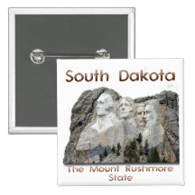 South Dakota Mount Rushmore Button