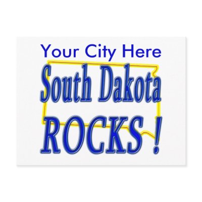 South Dakota Rocks ! Post Cards by TShirtDotCom