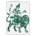 SOUTH EAST ASIAN SITTING BUDDHA ON LION cards