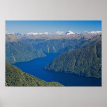 South Fiord, Lake Te Anau, Fiordland National Posters