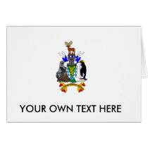 South_Georgia and the South Sandwich Islands Coat  Greeting Card