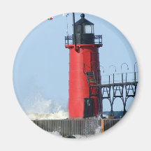 South Haven Lighthouse Fridge Magnet