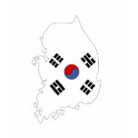 South Korea flag map t-shirts