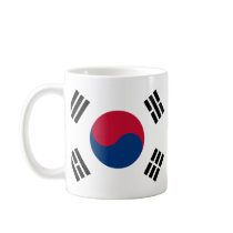 South Korea Flag Coffee Mugs