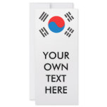 South Korea Flag rack cards