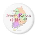 South Korea Map magnets