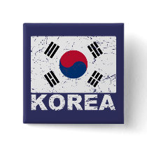 South Korea Vintage Flag Pins