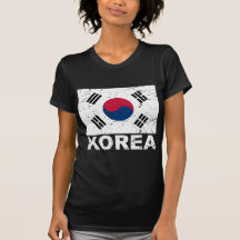 South Korea Vintage Flag Tshirts