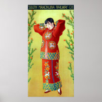 South Manchuria Railway ~Vintage Travel Canvas