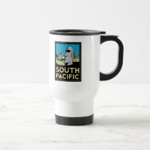 South Pacific Art Deco Travel Poster Coffee Mug
