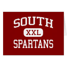 South - Spartans - Middle - Grand Forks Greeting Cards