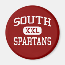South - Spartans - Middle - Grand Forks Fridge Magnet
