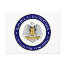 south sudan emblem post cards