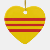 South Vietnam Flag Christmas Tree Ornament