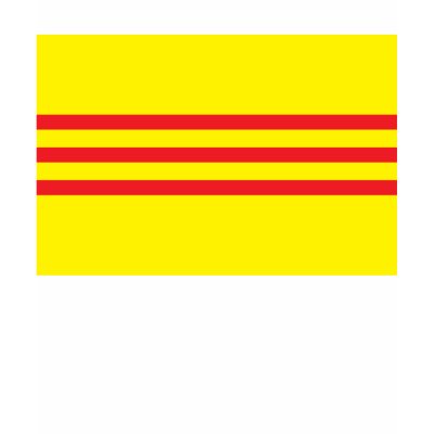 South Vietnam Flag T-Shirt by FlagTshirts