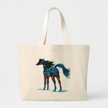 South West Horse in Brilliant Colours T Shirts Tote Bags