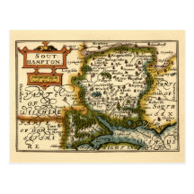 Southampton: Southamptonshire Hampshire County Map Postcards