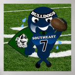 Southeast Raleigh Bulldogs Football Poster