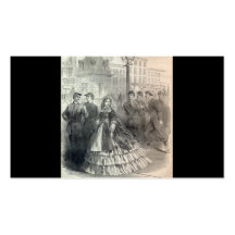 "Southern belle" circa 1861 Business Card