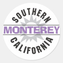 Southern California - Monterey Round Sticker