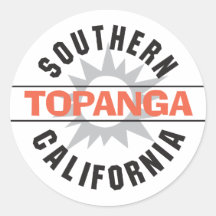 Southern California - Topanga Round Sticker