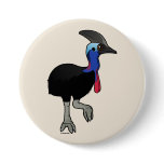 Southern Cassowary Pinback Buttons