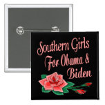 Southern Girls for Obama Biden Pins