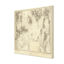 Southern Idaho and Northern Utah Stretched Canvas Print