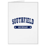 Southfield Michigan College Style tee shirts cards