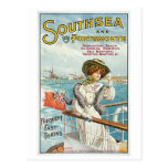 Southsea Portsmouth UK Vintage Travel Poster Art Post Card
