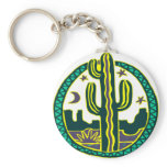 Southwest Cactus Keychain