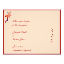 Southwest Sunset Lizard Save the Date card Personalized Announcements