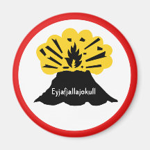 Souvenir of Eyjafjallajokull Magnet