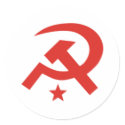 Soviet hammer and sickle design stickers