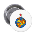 Soviet Hammer & Sickle and Earth Buttons