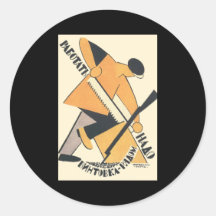 Soviet Round Sticker