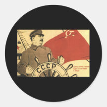 Soviet Round Stickers