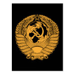Soviet Union Coat of Arms Wreath Vintage Russian Post Cards