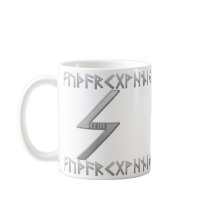 Sowilo Rune grey Mugs