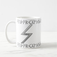 Sowilo Rune grey Mugs