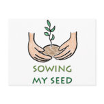 Sowing My Seed postcards