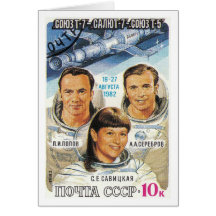 Soyuz T-7 Card