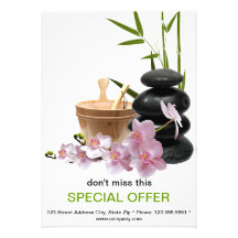 SPA & Beauty Resort Flyer Custom Announcements