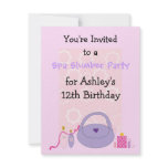 Spa Birthday Party Invitation