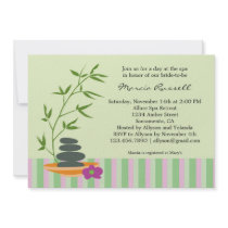 Spa Bridal Shower Invitation